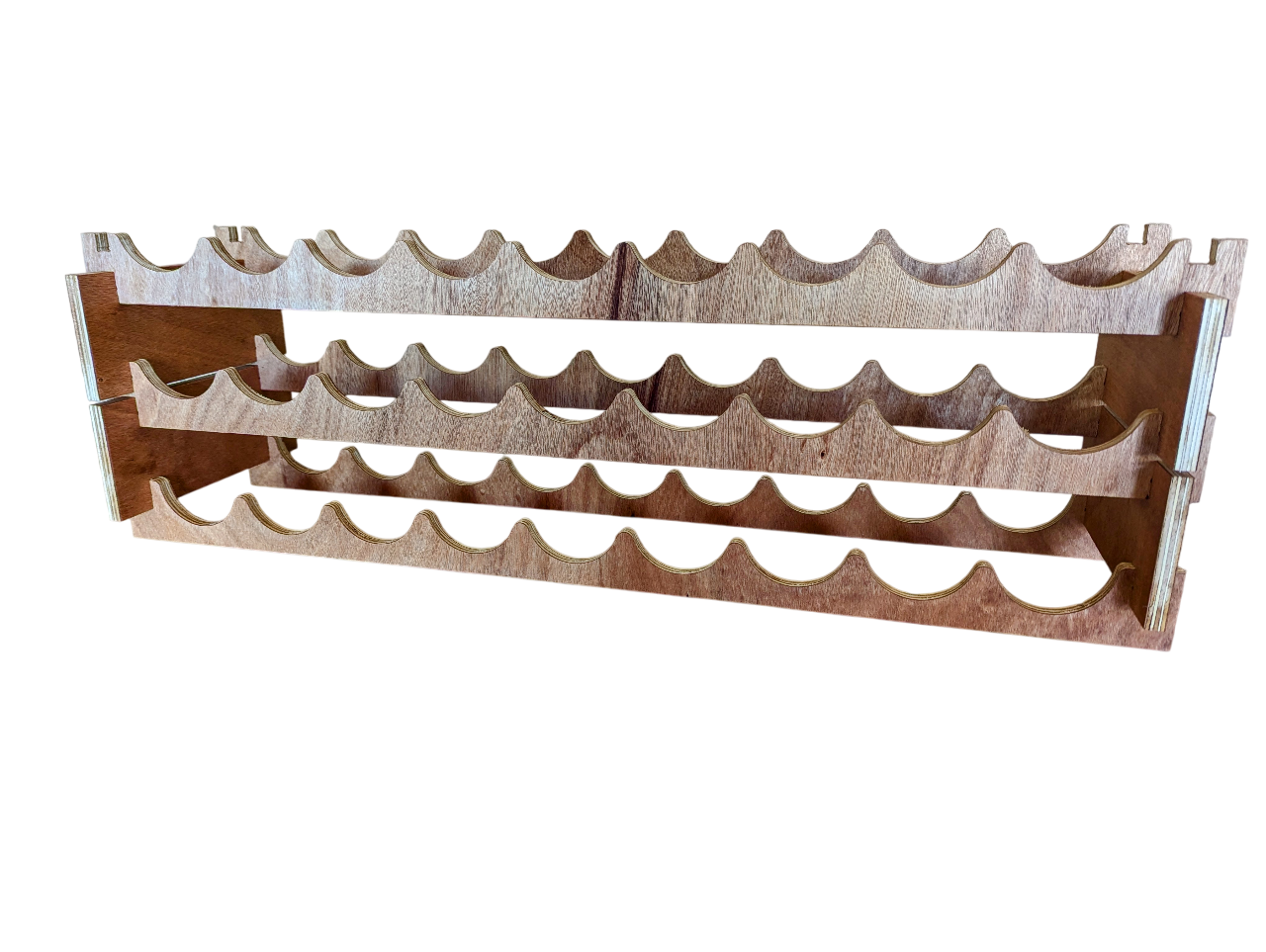Kit Casier à Vin Empilable – 2 intercalaires + 2 supports – Rangement bouteilles de vin modulable DIY – Image 5