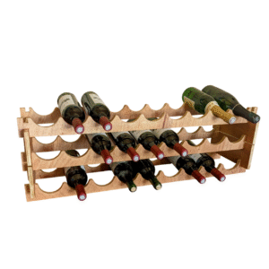 Kit Casier à Vin Empilable – 2 intercalaires + 2 supports – Rangement bouteilles de vin modulable DIY