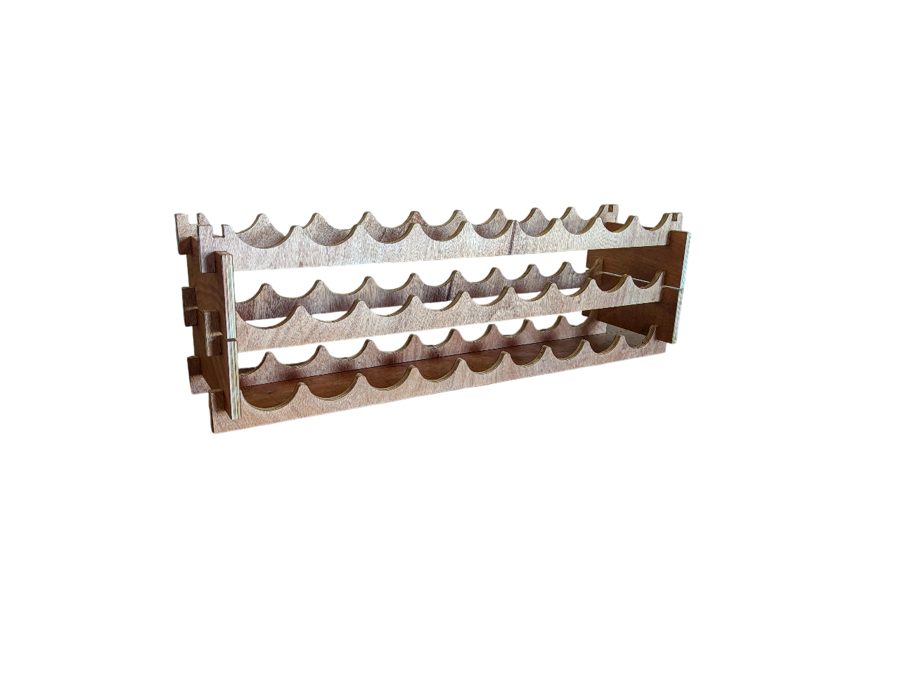 Kit Casier à Vin Empilable – 2 intercalaires + 2 supports – Rangement bouteilles de vin modulable DIY – Image 4